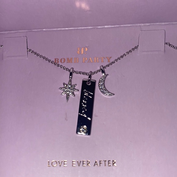 bp Jewelry - Love Ever After Blessed Necklace with moon and star